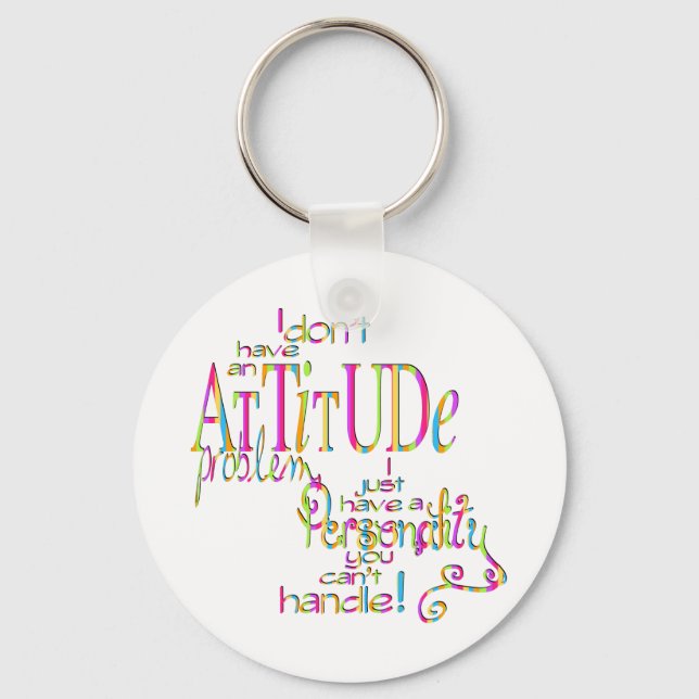 Attitude - Keychain (Front)
