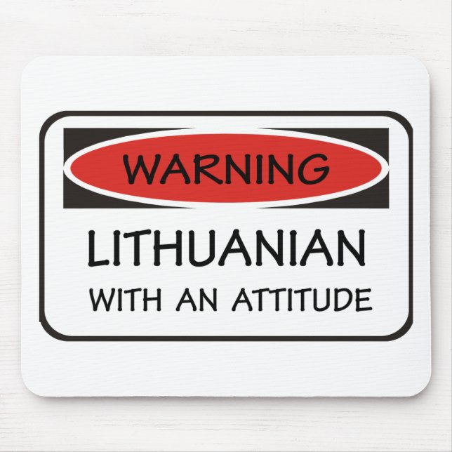 Attitude Lithuanian Mouse Mat (Front)