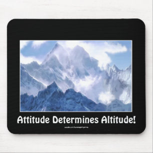 ATTITUDE Mountain Range Motivational Mousepad