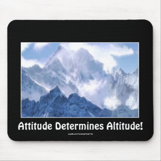 ATTITUDE Mountain Range Motivational Mousepad