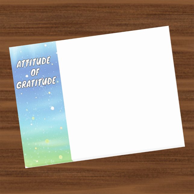 Attitude of Gratitude with starry sky Post-it Notes (Creator Uploaded)