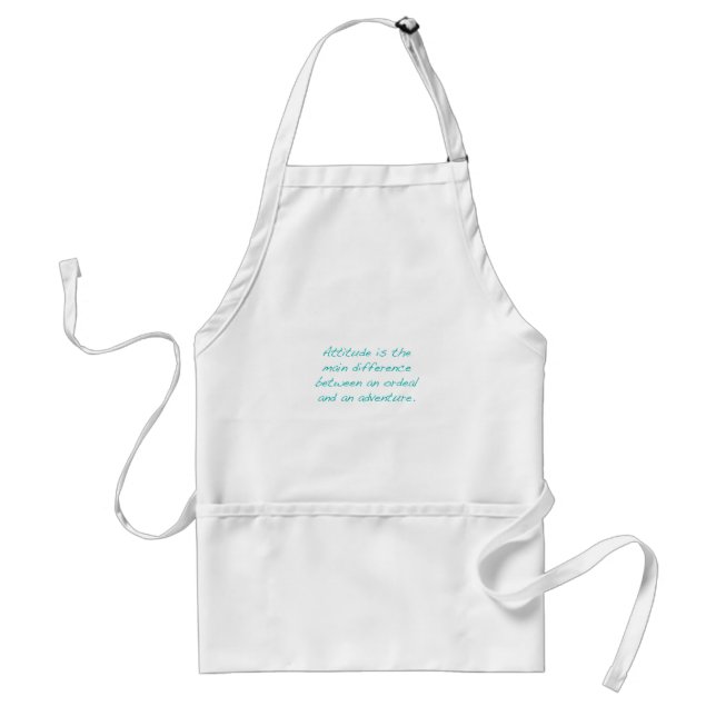 Attitude -- ordeal or  adventure (green) standard apron (Front)