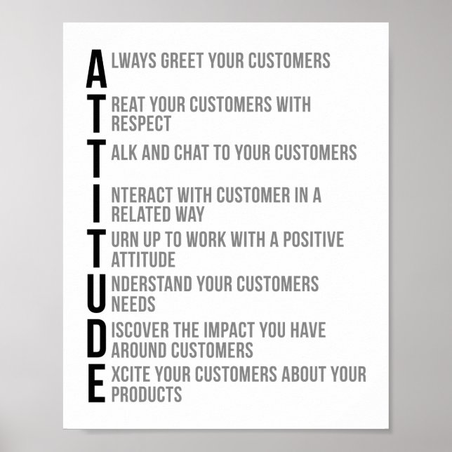 Attitude Quotes Poster (Front)
