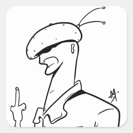 Image of Attitude Square Sticker