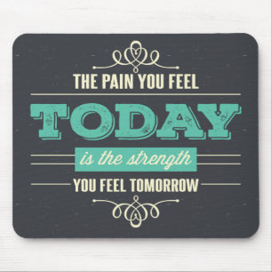 Attitude, Success, Dreams, Motivational Quote Grey Mouse Mat