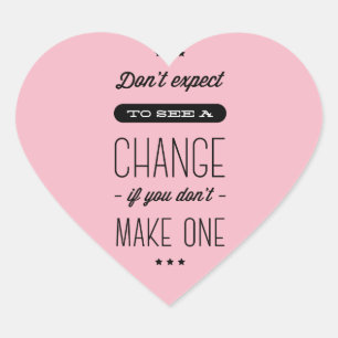 Attitude, Success, Goals, Motivational Quote Pink Heart Sticker