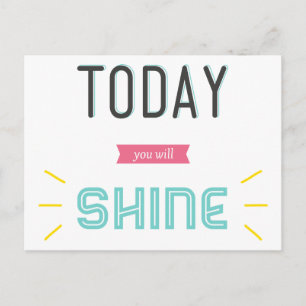 Attitude Success Happiness Motivational Life Quote Postcard