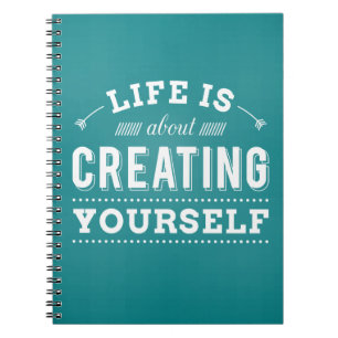 Attitude, Success, Work, Motivational Life Quote Notebook