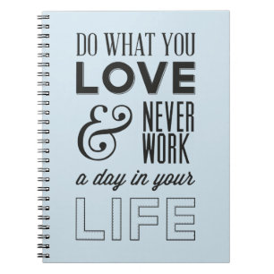Attitude, Success, Work, Motivational Life Quote Notebook