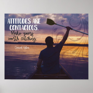 Attitudes Are Contagious Poster