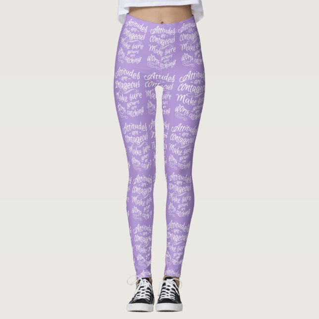 ATTITUDES custom colour leggings (Front)