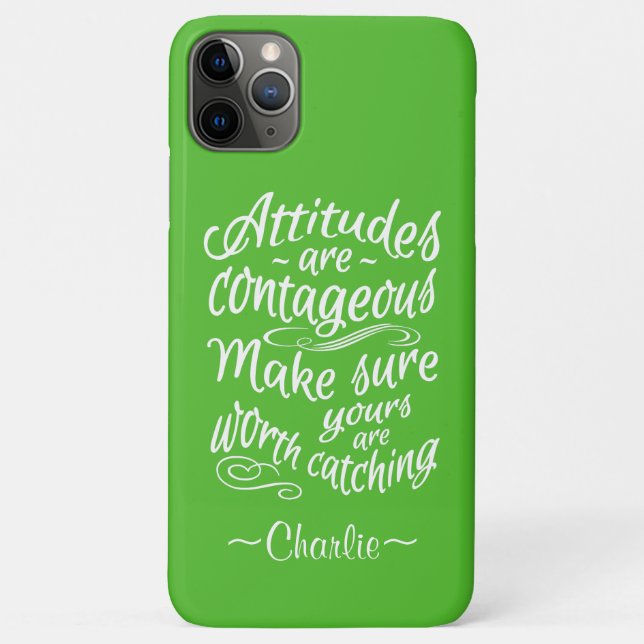 ATTITUDES custom name & colour phone cases (Back)
