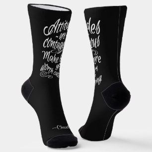 ATTITUDES custom name & colour Socks
