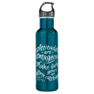 ATTITUDES custom name motivational water bottles