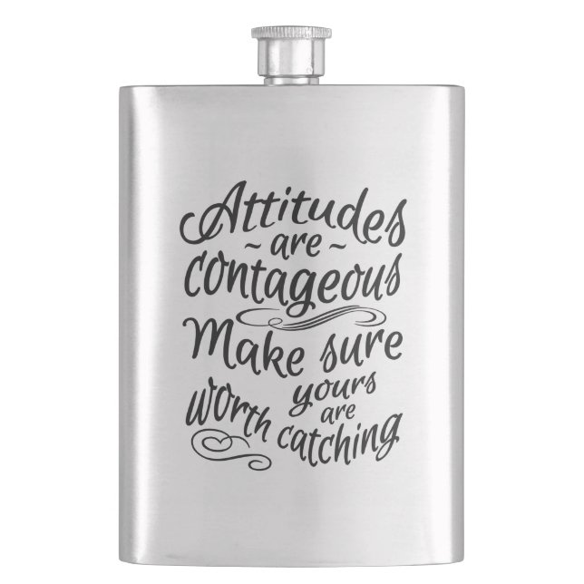 ATTITUDES motivational flask (Front)