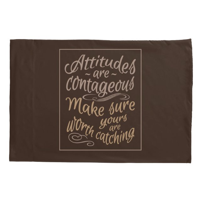 ATTITUDES motivational pillow cases (Back)