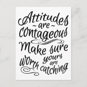 ATTITUDES motivational postcard