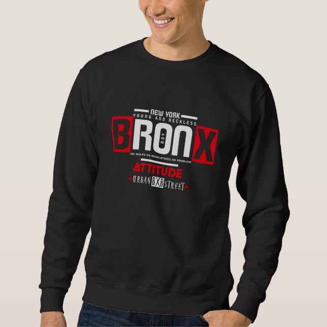 Attitudes print men's pullover round classic Tee (Front)