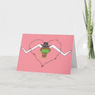 Attitudinous Animals® Lone Star Steer Valentine's Holiday Card
