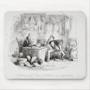 Attorney and Client, fortitude and impatience Mouse Mat