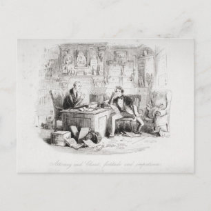 Attorney and Client, fortitude and impatience Postcard