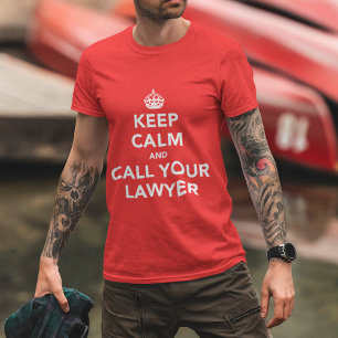 Attorney Apparel   Keep Calm Legal Humour T-Shirt