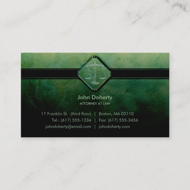 ATTORNEY AT LAW - Business Card (Front)
