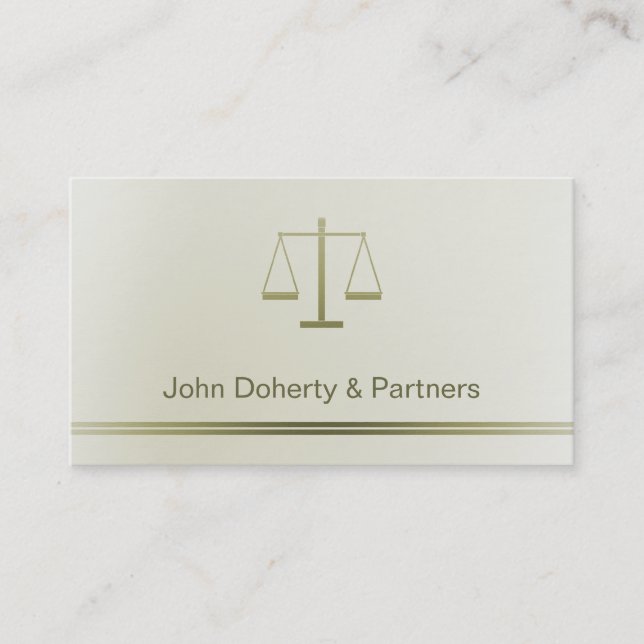 ATTORNEY AT LAW - Business Card (Front)