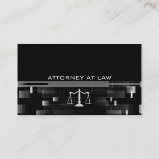 attorney at law business card