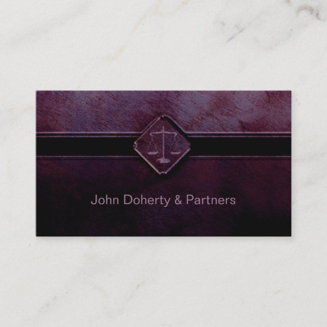 ATTORNEY AT LAW - Business Card (Front)