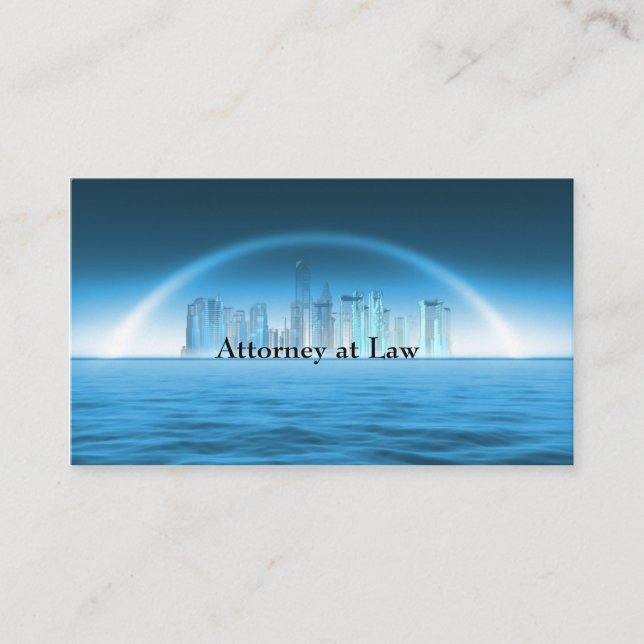 attorney at law business card (Front)
