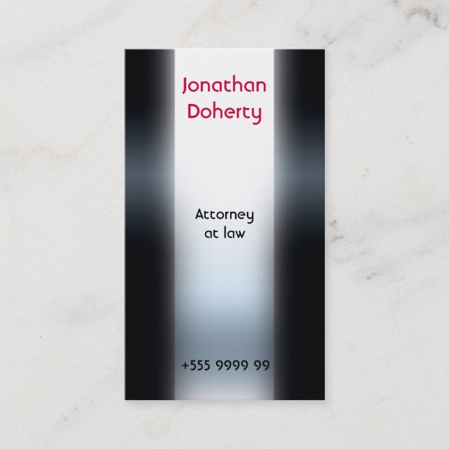 Attorney at law business card (Front)