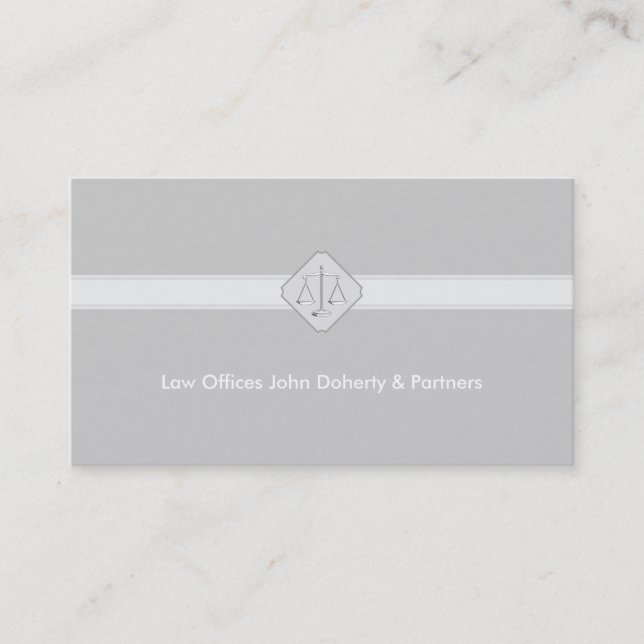 Attorney at Law Business Card (Front)