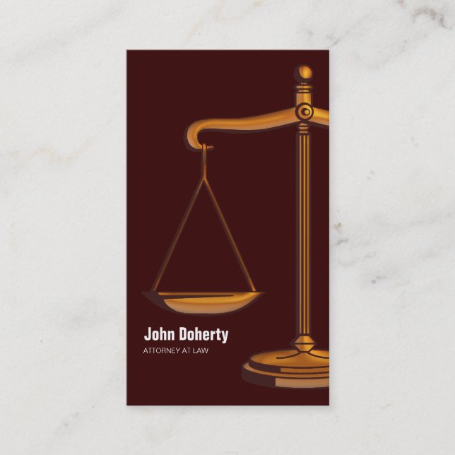 ATTORNEY AT LAW BUSINESS CARD (Front)