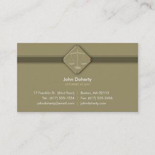 ATTORNEY AT LAW - Business Card