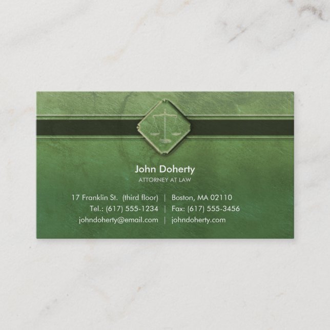 ATTORNEY AT LAW - Business Card (Front)