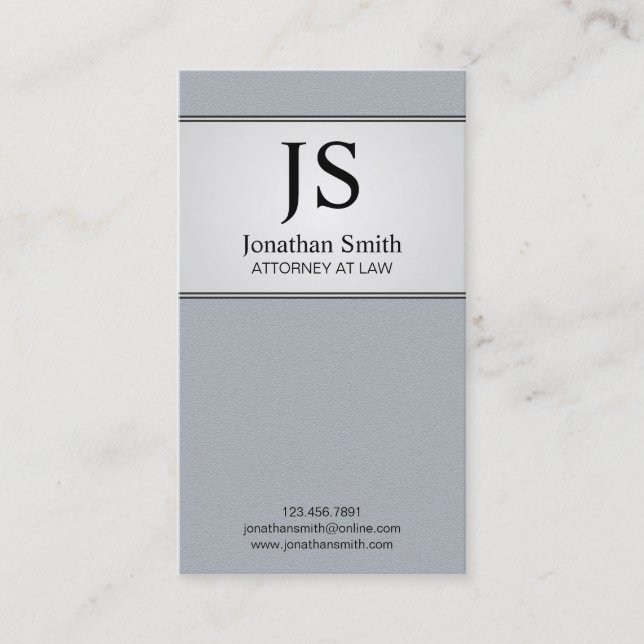 Attorney at Law - Business Cards (Front)