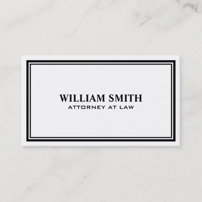 Attorney at Law - Business Cards (Front)