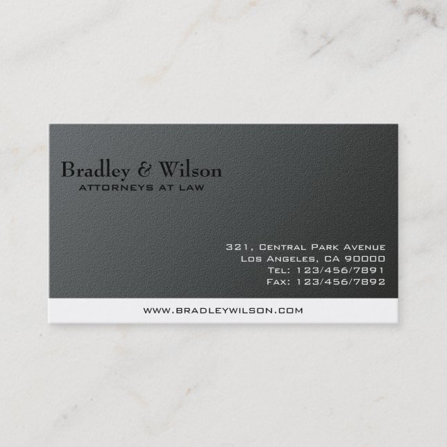 Attorney at Law - Business Cards (Front)