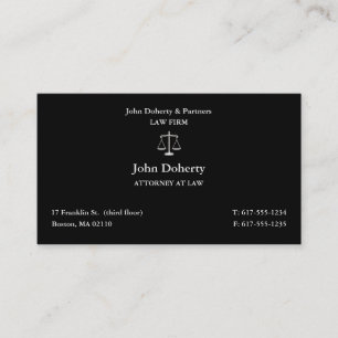 Attorney at Law Classic Lawyer Business Card