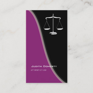 ATTORNEY AT LAW Classy Business Card