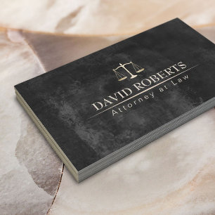 Attorney at Law Classy Chalkboard Lawyer Business Card