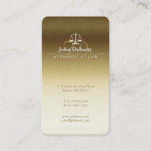 Attorney at Law | Classy Golden Scales of Justice