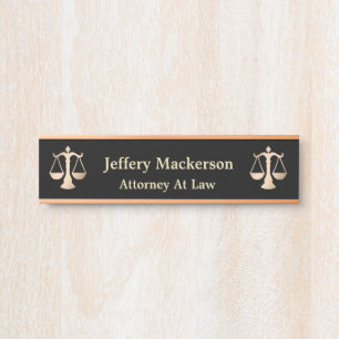 Attorney At Law Door Personalise Sign