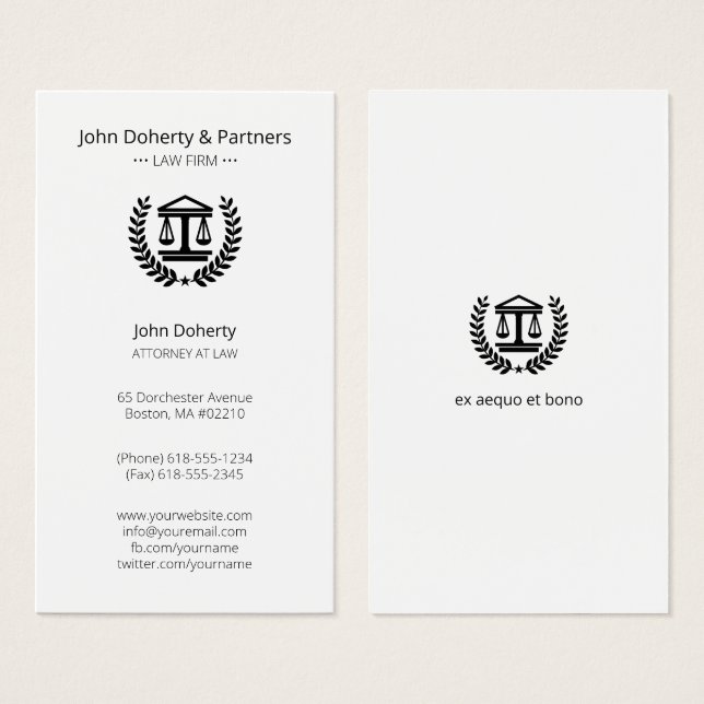 Attorney at Law | Elegant (Front & Back)