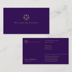 ATTORNEY AT LAW   Elegant Business Card
