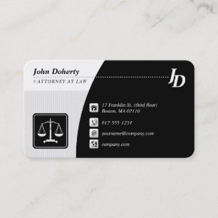 Attorney at Law   Elegant Business Card