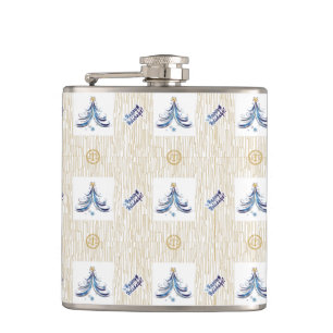 Attorney at Law - Elegant Christmas Tree Hip Flask