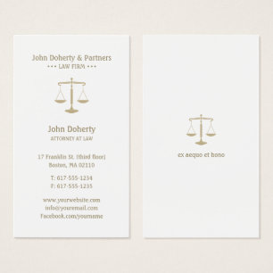 Attorney at Law Elegant Gold