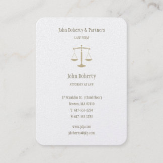 Attorney at Law | Elegant Gold Business Card